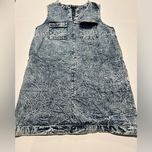 Who What Where Blue Denim Sleeveless Dress Size XL